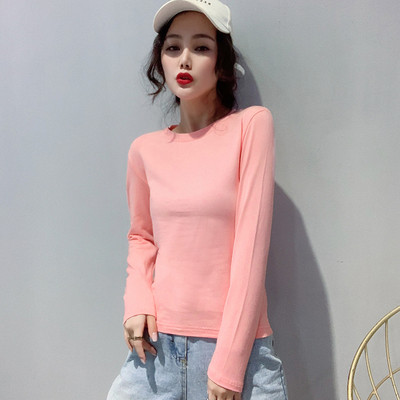 Γυναικεία casual μπλούζα με στρογγυλό λαιμόκοψη σε διάφορα χρώματα