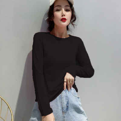 Γυναικεία casual μπλούζα με στρογγυλό λαιμόκοψη σε διάφορα χρώματα