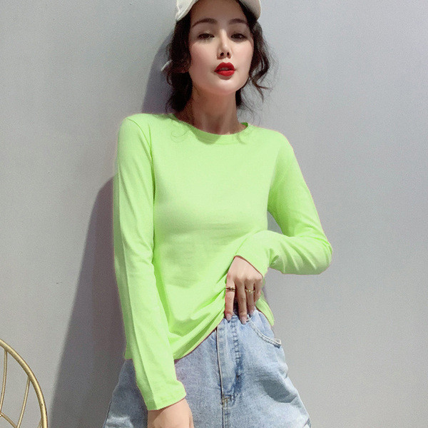 Γυναικεία casual μπλούζα με στρογγυλό λαιμόκοψη σε διάφορα χρώματα