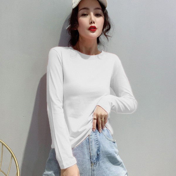 Γυναικεία casual μπλούζα με στρογγυλό λαιμόκοψη σε διάφορα χρώματα