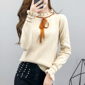 Bluza de toamna de dama cu cravata in mai multe culori