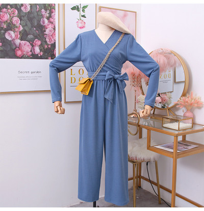 Modern női overál spitz nyakkivágással - több színben