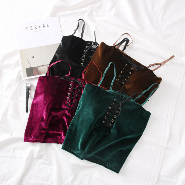 Új modell női bársony felső több színben