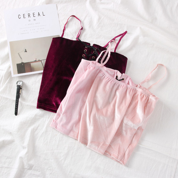 Új modell női bársony felső több színben