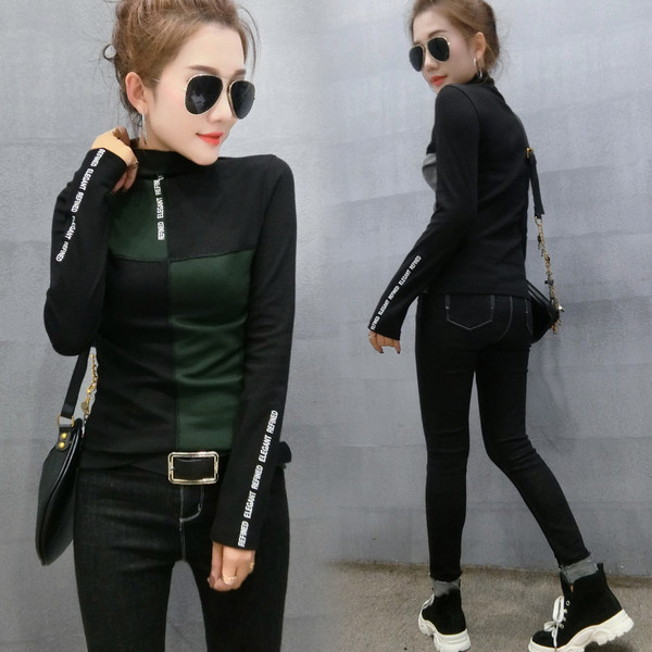 Kerek nyakkivágású női blúz több színben