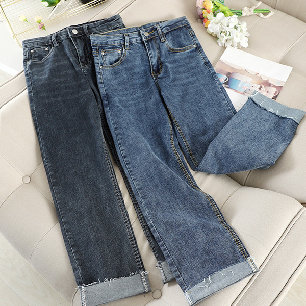 Blugi casual de dama in patru culori cu talie inalta