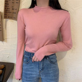 Λεπτή πλεκτή γυναικεία μπλούζα - πολλά χρώματα