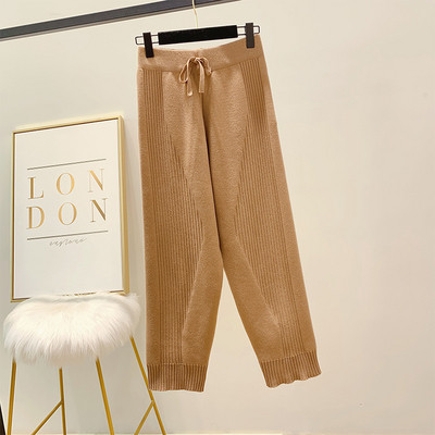 Casual γυναικείο παντελόνι  με ψηλή μέση σε τέσσερα χρώματα