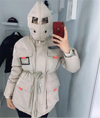 Új modell női téli kabát cipzárral és kapucnival több színben