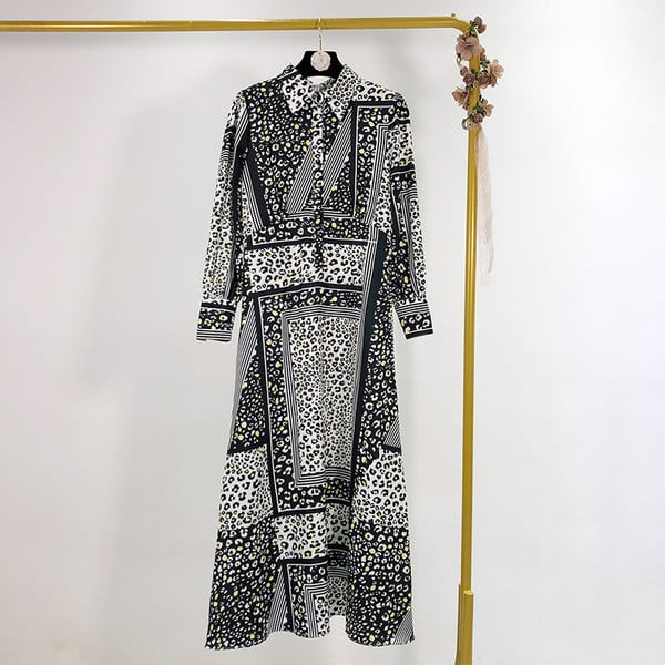 Γυναικείο φόρεμα με κλασικό γιακά