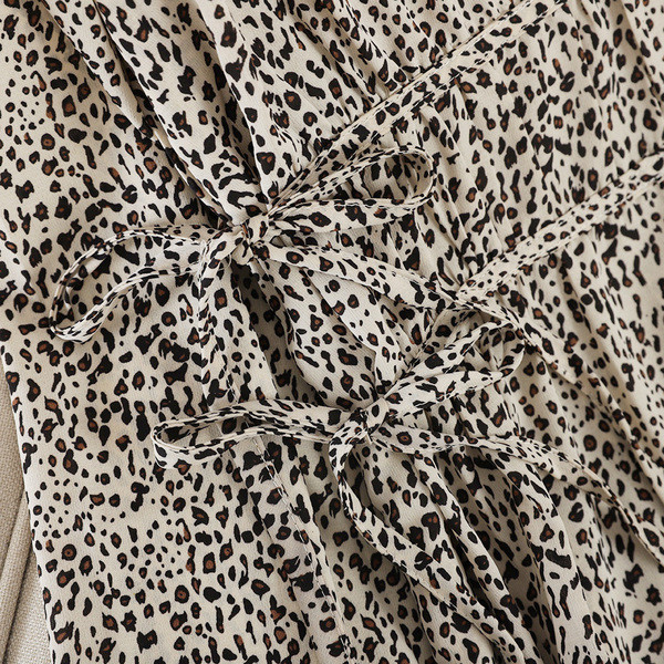 Modern női ruha leopárd mintával, két színben