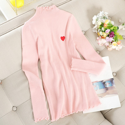 Μοντέρνο γυναικείο πουλόβερ με κεντήματα και χαμηλό κολάρο σε διάφορα χρώματα