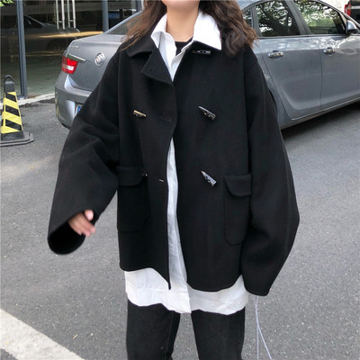 Дамско  палто с копчета и джобове в три цвята