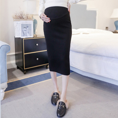 Alkalmi női hosszú szoknya várandós nők számára, három színben