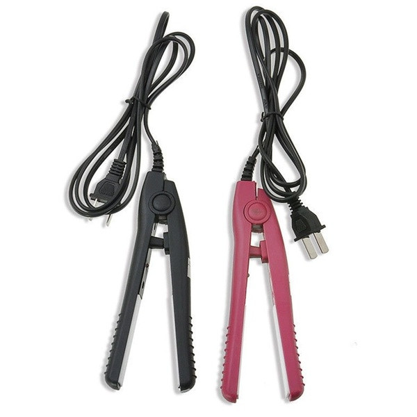 Κεραμική πρέσα μαλλιών με λειτουργία ιονισμού σε μαύρο, ροζ και μπλε χρώμα