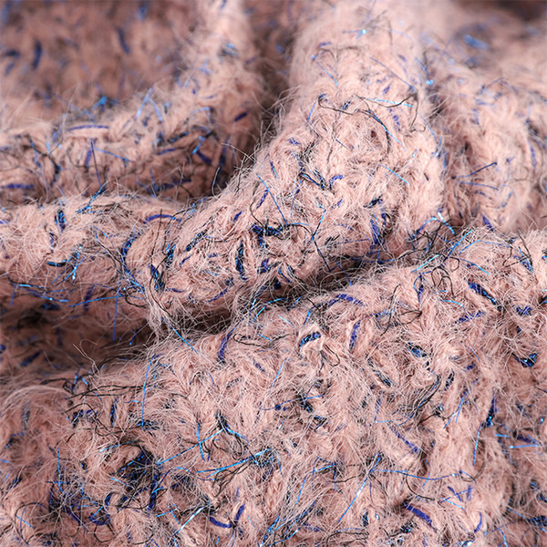 Μοντέρνογυναικείο πουλόβερ με κυκλική λαιμόκοψη σε τρία χρώματα