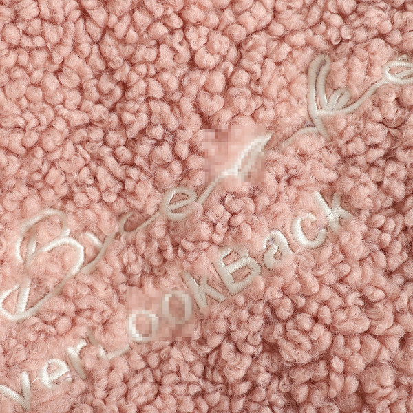 Χνουδωτό  καθημερινό γυναικείο πουλόβερ σε ροζ, καφέ και μπεζ χρώμα