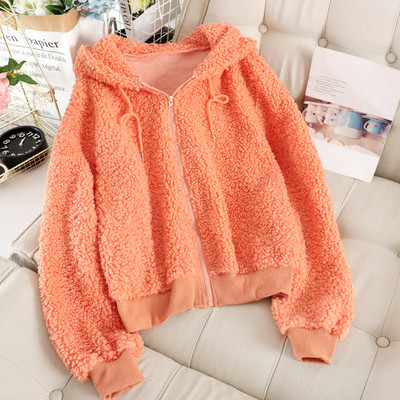 Női pehely pulóver kapucnival és cipzárral több színben