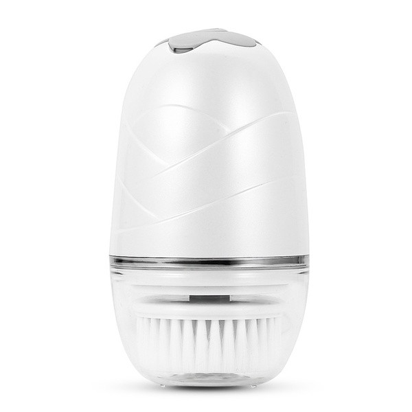 Електрически водоустойчив уред за почистване на лице с три приставки в бял, розов и златист цвят