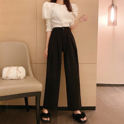 Női kivágott nadrág fekete és barna színben