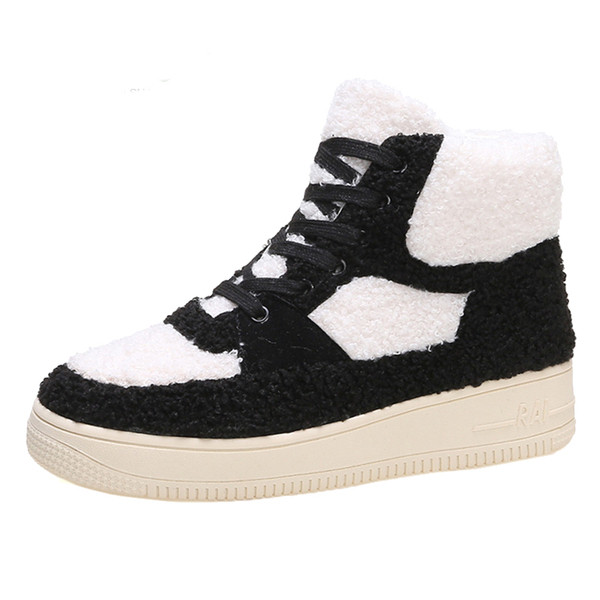 Μοντέρνα γυναικεία πάνινα παπούτσια με κορδόνια σε καφέ και μαύρο χρώμα