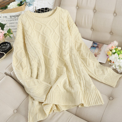 Γυναικείο casual πουλόβερ με στρογγυλό λαιμόκοψη σε διάφορα χρώματα