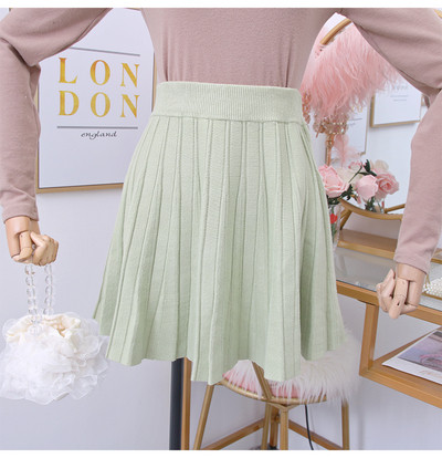 Νέο μοντέλο κοντή  γυναικεία πλισέ φούστα σε διάφορα χρώματα