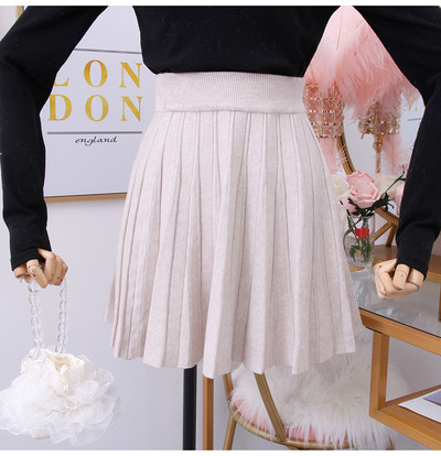 Νέο μοντέλο κοντή  γυναικεία πλισέ φούστα σε διάφορα χρώματα