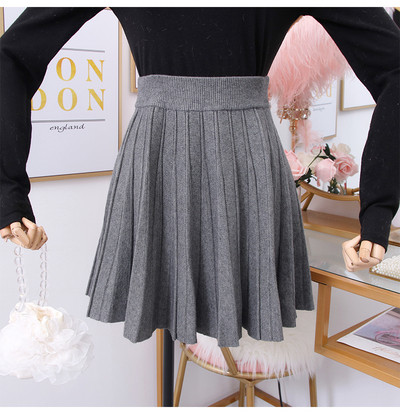 Νέο μοντέλο κοντή  γυναικεία πλισέ φούστα σε διάφορα χρώματα