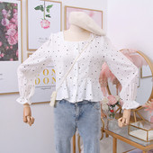 Μοντέρνο γυναικείο πουκάμισο με τετράγωνη λαιμόκομμα σε διάφορα χρώματα