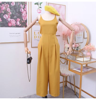 Salopetă de damă modernă cu bretele subțiri - mai multe culori