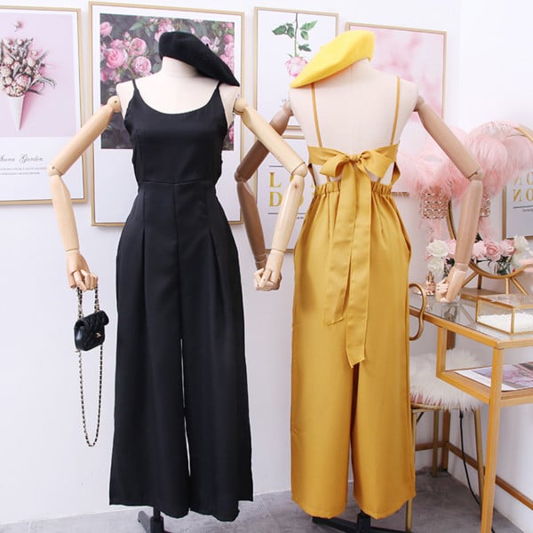 Salopetă de damă modernă cu bretele subțiri - mai multe culori