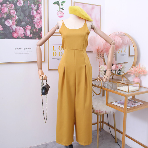 Salopetă de damă modernă cu bretele subțiri - mai multe culori