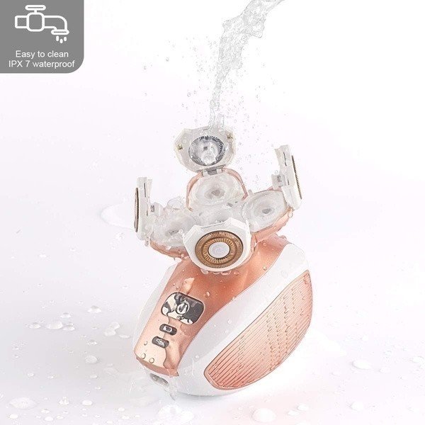 Αδιάβροχη ηλεκτρική ξυριστική μηχανή με περιστρεφόμενη άκρη 4D