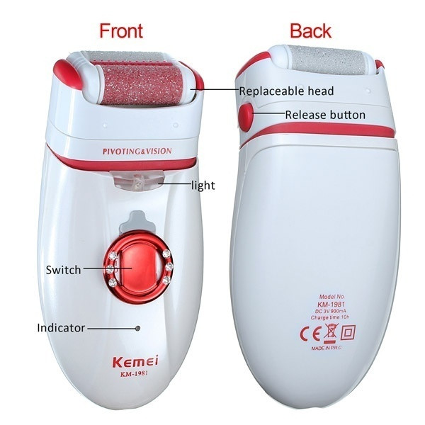 Ηλεκτρική συσκευή αποτριχωτικό με τρία εξαρτήματα