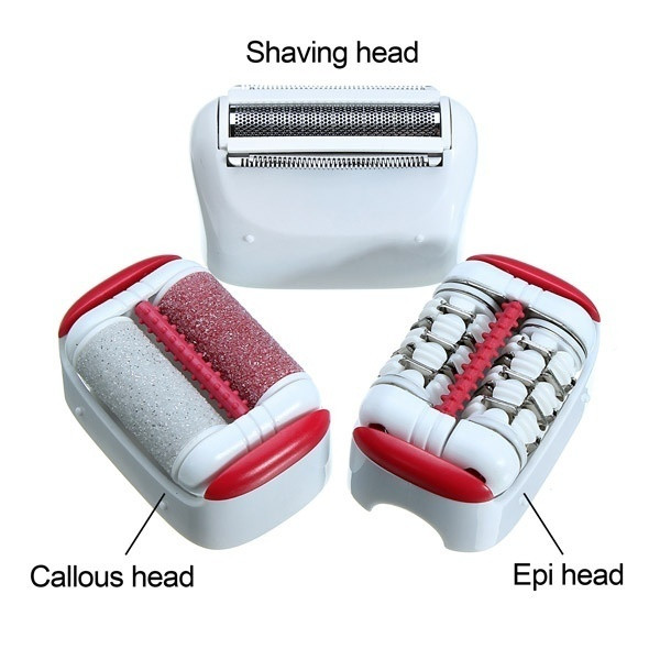 Ηλεκτρική συσκευή αποτριχωτικό με τρία εξαρτήματα