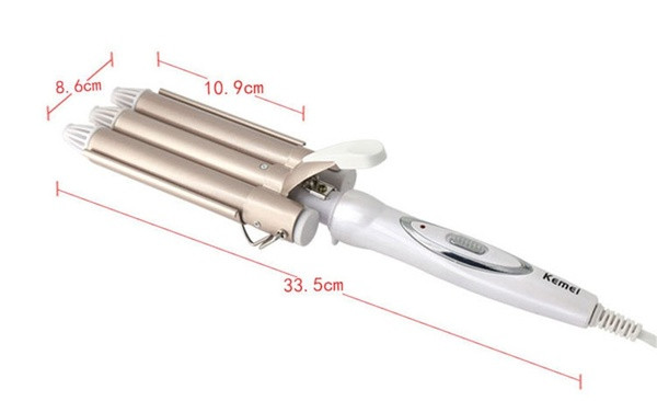 Ρετρό πρέσσα μαλλιών - κεραμική πρέσα μαλλιών σε χρυσό χρώμα