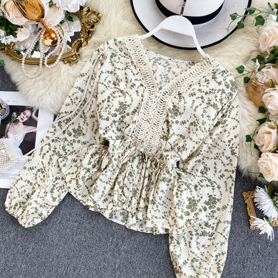 Modern női ing spitz nyakkivágással és nyakkendőkkel több színben