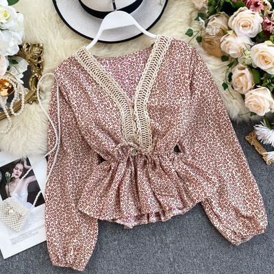 Modern női ing spitz nyakkivágással és nyakkendőkkel több színben