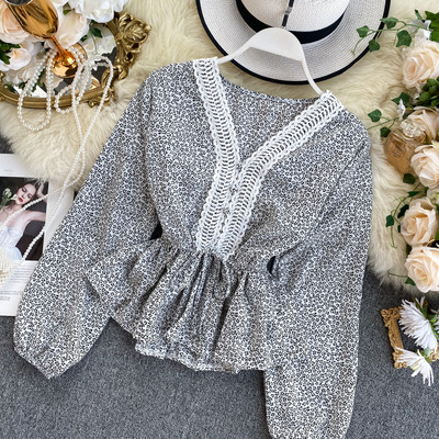 Modern női ing spitz nyakkivágással és nyakkendőkkel több színben