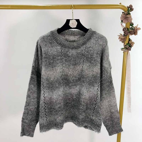 Női vastag pulóver irizáló színekben