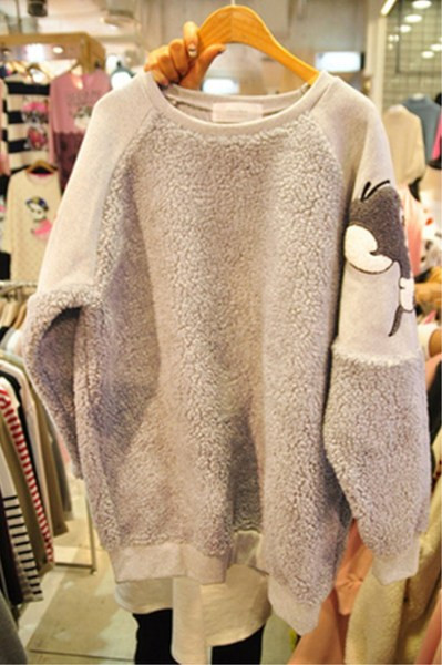 Γυναικείο casual πουλόβερ με στρογγυλη λαιμόκοψη