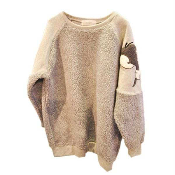 Γυναικείο casual πουλόβερ με στρογγυλη λαιμόκοψη