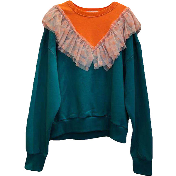 Női alkalmi blúz tüllrel, több színben