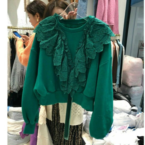 Bluza de dama moderna cu dantela in mai multe culori