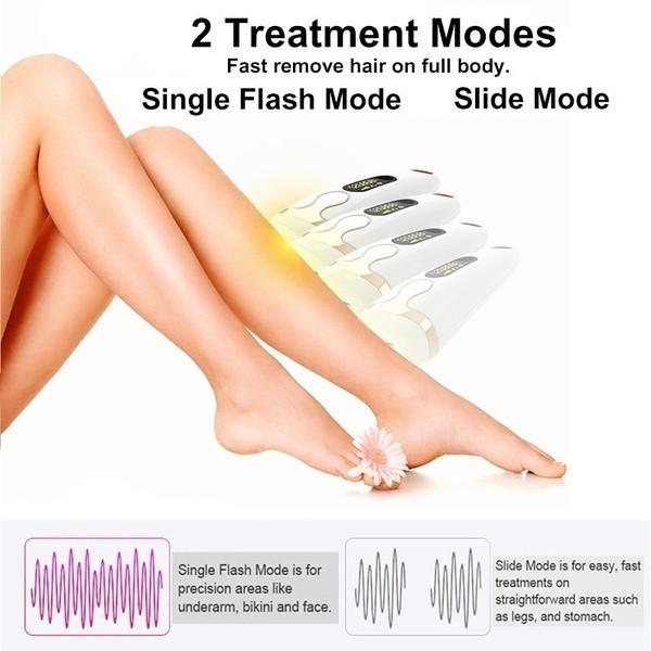 Ηλεκτρική συσκευή αποτρίχωσης λέιζερ κατάλληλη για πρόσωπο και σώμα με οθόνη LCD