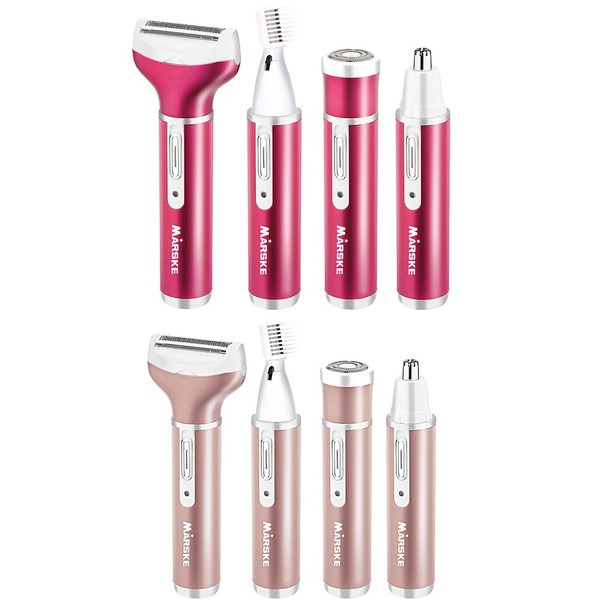 Elektromos borotva négy tartozékkal az arc és a test különböző területeire