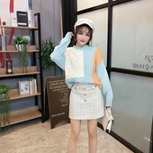 Mintás mintás női alkalmi pulóver