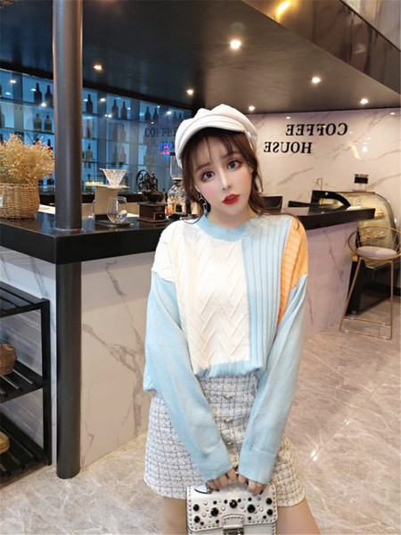 Mintás mintás női alkalmi pulóver