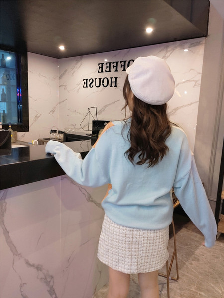 Mintás mintás női alkalmi pulóver